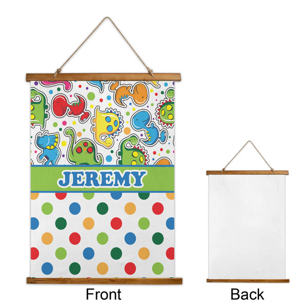 Dinosaur Print & Dots Wall Hanging Tapestry - Portrait - APPROVAL