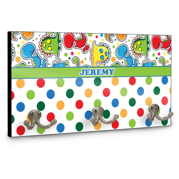 Dinosaur Print & Dots Coat Hanger Main