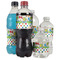 Dinosaur Print & Dots Water Bottle Label - Multiple Bottle Sizes