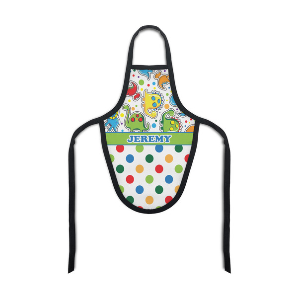 Custom Dinosaur Print & Dots Bottle Apron (Personalized)