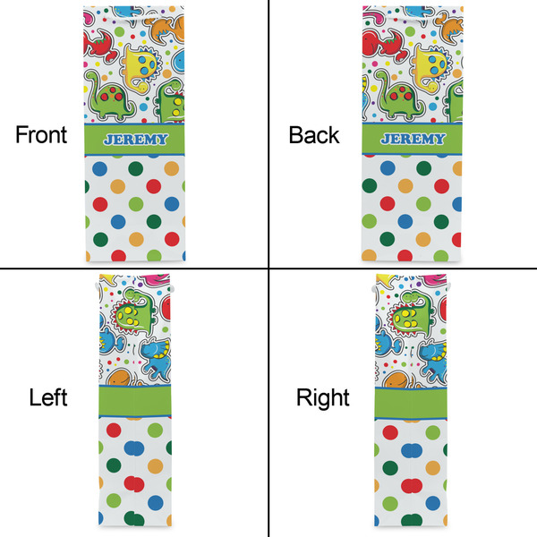 Dinosaur Print & Dots Wine Gift Bag - Matte - Approval