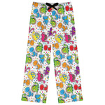 Dinosaur Print & Dots Womens Pajama Pants - L
