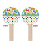Dinosaur Print & Dots Wooden 6" Stir Stick - Round - Double Sided - Front & Back