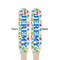 Dinosaur Print & Dots Wooden Food Pick - Paddle - Double Sided - Front & Back
