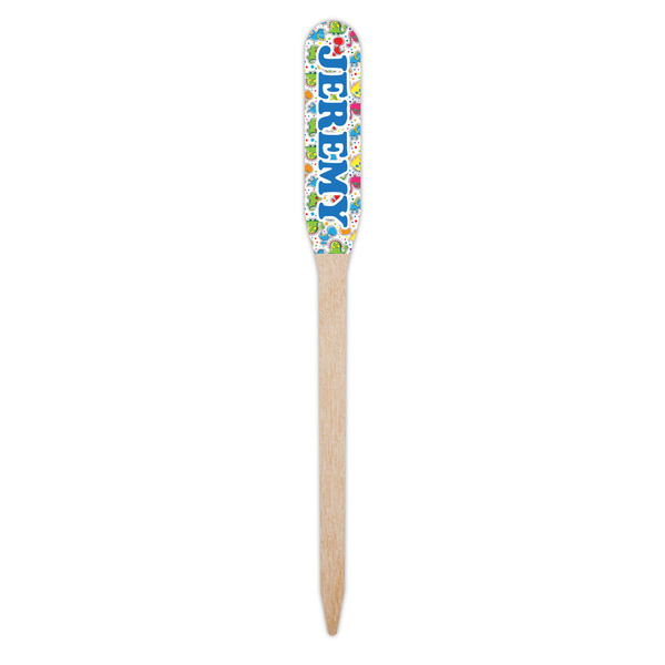 Dinosaur Print & Dots Wooden Food Pick - Paddle - Single Pick