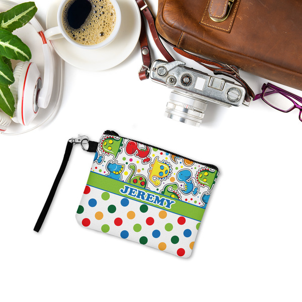 Dinosaur Print & Dots Wristlet ID Cases - LIFESTYLE
