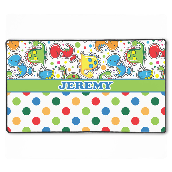 Dinosaur Print & Dots XXL Gaming Mouse Pads - 24" x 14" - APPROVAL