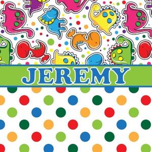 Dinosaur Print & Dots