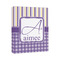 Purple Gingham & Stripe Canvas Print (Personalized)