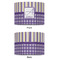 Purple Gingham & Stripe 12" Drum Lampshade - APPROVAL (Fabric)