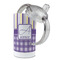 Purple Gingham & Stripe 12 oz Stainless Steel Sippy Cups - Top Off