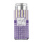 Purple Gingham & Stripe 12oz Tall Can Sleeve - FRONT (on can)