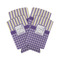Purple Gingham & Stripe 12oz Tall Can Sleeve - Set of 4 - MAIN