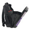 Purple Gingham & Stripe 15" Backpack - SIDE OPEN