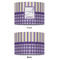 Purple Gingham & Stripe 16" Drum Lampshade - APPROVAL (Fabric)