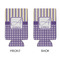 Purple Gingham & Stripe 16oz Can Sleeve - APPROVAL