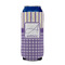 Purple Gingham & Stripe 16oz Can Sleeve - FRONT (on can)