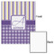 Purple Gingham & Stripe 16x20 - Matte Poster - Front & Back