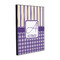 Purple Gingham & Stripe Wood Prints (Personalized)