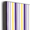 Purple Gingham & Stripe 16x20 Wood Print - Closeup
