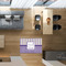 Purple Gingham & Stripe 2'x3' Indoor Area Rugs - IN CONTEXT