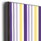 Purple Gingham & Stripe 20x24 Wood Print - Closeup