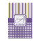 Purple Gingham & Stripe Posters - Matte - 20x30 (Personalized)