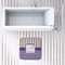 Purple Gingham & Stripe 48x48 Foam Memory Mat - LIFESTYLE