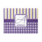 Purple Gingham & Stripe 5'x7' Indoor Area Rugs - Main