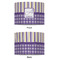Purple Gingham & Stripe 8" Drum Lampshade - APPROVAL (Fabric)
