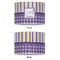 Purple Gingham & Stripe 8" Drum Lampshade - APPROVAL (Poly Film)