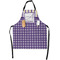 Purple Gingham & Stripe Apron - Flat with Props (MAIN)