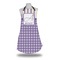 Purple Gingham & Stripe Apron w/ Name and Initial