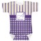 Purple Gingham & Stripe Baby Bodysuit 3-6