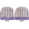 Purple Gingham & Stripe Baby Hat Beanie - Approval
