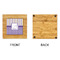 Purple Gingham & Stripe Bamboo Trivet with 6" Tile - APPROVAL