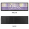 Purple Gingham & Stripe Bar Mat - Large - APPROVAL