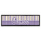 Purple Gingham & Stripe Bar Mat - Large - FRONT