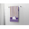 Purple Gingham & Stripe Bath Towel - LIFESTYLE