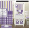 Purple Gingham & Stripe Bathroom Scene