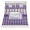 Purple Gingham & Stripe Comforters (Personalized)