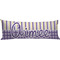 Purple Gingham & Stripe Custom Body Pillow