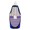 Purple Gingham & Stripe Bottle Apron - Soap - FRONT