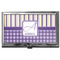 Purple Gingham & Stripe Business Card Holder - Main