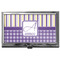 Purple Gingham & Stripe Business Card Case