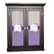 Purple Gingham & Stripe Cabinet Decals