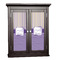 Purple Gingham & Stripe Cabinet Decal - Custom Size (Personalized)