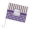 Purple Gingham & Stripe Car Flag - Large - PARENT MAIN