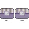 Purple Gingham & Stripe Car Floor Mats (Back Seat) (Approval)