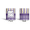 Purple Gingham & Stripe Ceramic Pen Holder - Apvl